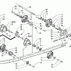 Z 440 Idler wheel and axle assembly
