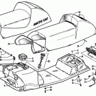Z 440 (ES) Gas tank, seat, and taillight assemblies
