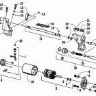 ZL 550 (ESR) Flex-drive starter motor assembly (esr)