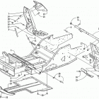ZL 600 EFI (ESR) Передняя рама и подножки