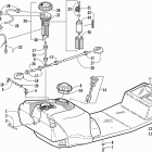ZL 600 EFI (ESR) Gas tank and fuel pump assemblies