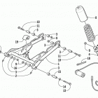 ZR 440 SNO PRO (CROSS COUNTRY) Rear suspension front arm assembly (cross country)