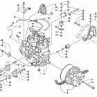 ZR 440 SNO PRO (CROSS COUNTRY) Опора двигателя и вариатор