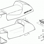ZR 500 EFI (ESR) Seat and taillight assembly