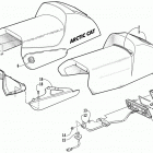ZR 600 EFI LE Seat and taillight assembly