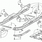 ZR 600 EFI LE Slide rail and track assembly (le)
