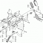 ZR 800 Rear suspension front arm assembly (le)