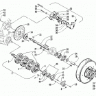ZR 600 EFI Вал приводной трака и тормоза