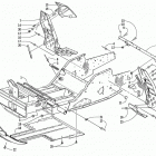 ZR 600 EFI - LE REVERSE Front frame and footrest assembly (le-c and le-r)