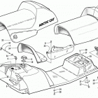 ZRT 800 (GREEN) Топливный бак ,сиденье и задний фонарь