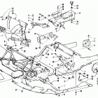PANTHER RENTAL Front frame, belly pan and footrest assembly