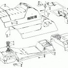 EXT 580 MOUNTAIN CAT WAVE Gas tank, seat, and taillight assemblies