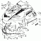 WILDCAT MOUNTAIN CAT EFI Hood and nosepiece assembly