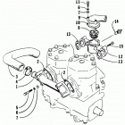 EL TIGRE EXT MOUNTAIN CAT Water intake and thermostat manifolds