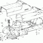 WILDCAT 700 MOUNTAIN CAT Seat and gas tank assemblies
