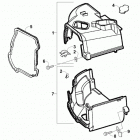 ATV 90 2X4 UTILITY Red (US) Engine shroud assembly