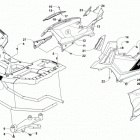 ATV ALTERRA 550 XT EPS Black (US), Black Intl (OS), Camo (US), Camo Intl (OS) Front rack and side panel assemblies