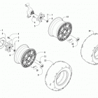 TBX 700 EPS/SE Red (US), Red Intl (OS), SE Orange/Camo (US), SE Orange/Camo Intl (OS) Wheel and tire assembly (se)