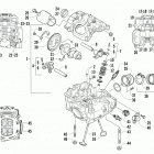 TRV 550 XT EPS L7E WHITE Головка цилиндра и распред.вал