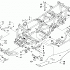 TRV 550 XT EPS L7E WHITE Рама ,баипера и защита
