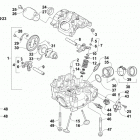 TRV 700 EPS SE L7E BLACK Cylinder head and camshaft  /  valve  assembly ]301077]