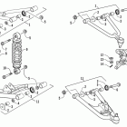 ATV 300 DVX CAT GREEN Передняя подвеска