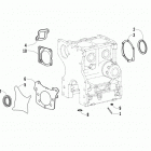 ATV 700 DIESEL GREEN Bottom end gasket set assembly