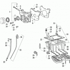 ATV 700 DIESEL GREEN Oil pump and pan assembly