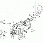 ATV 90 2X4 DVX GREEN Frame and related parts assembly