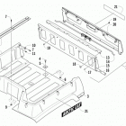 TBX 700 T3S RED Cargo box and tailgate assembly