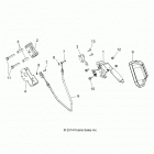 A15DAA57EJ/EH/EEK SPORTSMAN ACE 570 EURO Brakes, park brake lever asm.