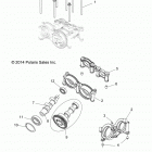 A15SEA32HA SPORTSMAN ETX EFI MD Engine, cams and bearing housing
