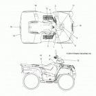 A15SEB57CA/CJ/SEC57CJ/CA SPORTSMAN 570 EFI EPS FOREST QUAD Наклейки