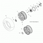 A15SXE95AC/AK/L95AM SPORTSMAN 1000 XP Wheels, front and hub