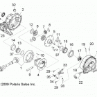 R15RAA76AA/AJ RGR 800 6X6 Drive train, rear gearcase
