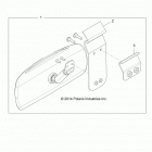 R15RTA/E87 RGR 900 XP ALL OPTIONS Body, center mirror