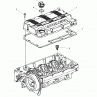 R15RTAD1AA/EA/ED1EA RANGER 1000 DIESEL Engine, rocker arms cover and oil filler