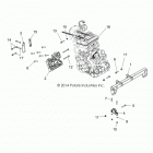 R15RUA87/E87/YAA/ZAC RANGER CREW 900 ALL OPTIONS Engine, engine mounting