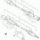 LT-F500F Quad Runner 4WD Front drive shaft (model y)