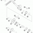 250 SX ENGINE Кик стартер