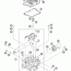 350 EXCF ENGINE ГОЛОВКА ЦИЛИНДРА