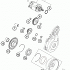 350 XCFW SIXDAYS ENGINE Стартер электрический
