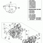 350 XCFW SIXDAYS ENGINE Картер двигателя