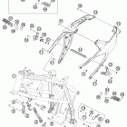 690 DUKE WHITE CHASSIS Рама