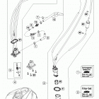 690 DUKE WHITE CHASSIS ТОПЛИВНЫЙ НАСОС