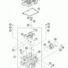 250 XCFW ENGINE ГОЛОВКА ЦИЛИНДРА