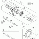 250 XCW CHASSIS Заднее колесо