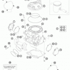 300 XCW SIXDAYS ENGINE Цилиндр,головка цилиндров