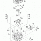 350 XCFW SIXDAYS ENGINE ГОЛОВКА ЦИЛИНДРА