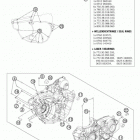 350 XCFW SIXDAYS ENGINE Картер двигателя